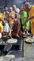H.H. Shrimat Sadyojat Shankarashram  Swamiji's  visit to  Shri Mahabaleshwar Temple - Gokarna (21st June 2023)